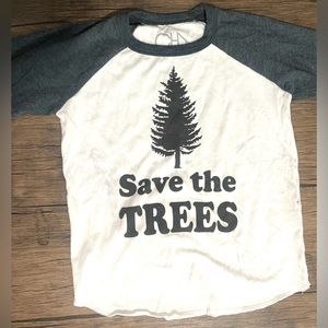 NWOT Chaser “Save The Trees” Long Sleeve Tee